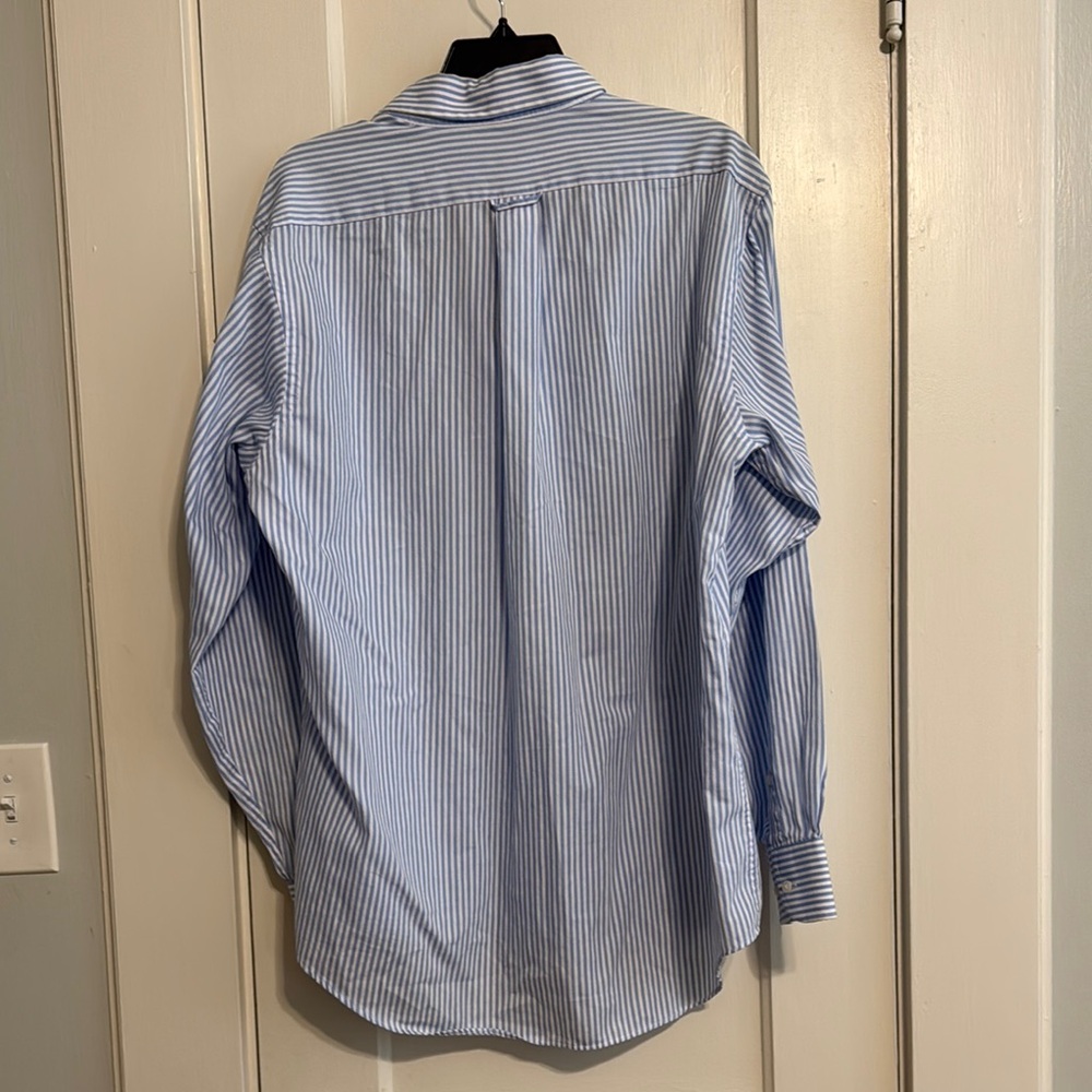 Izod Men's Blue Striped Shirt - Picture 3 of 3